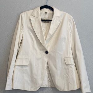 Single button Burberry white Blazer